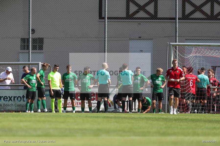 sport, action, TuS Frammersbach, TUS, Landesliga Nordwest, Fussball, Fuhrmann Arena, Frammersbach, DJK Schwebenried/Schwemmelsbach, DJK, BFV, 5. Spieltag, 10.08.2025 - Bild-ID: 2499381