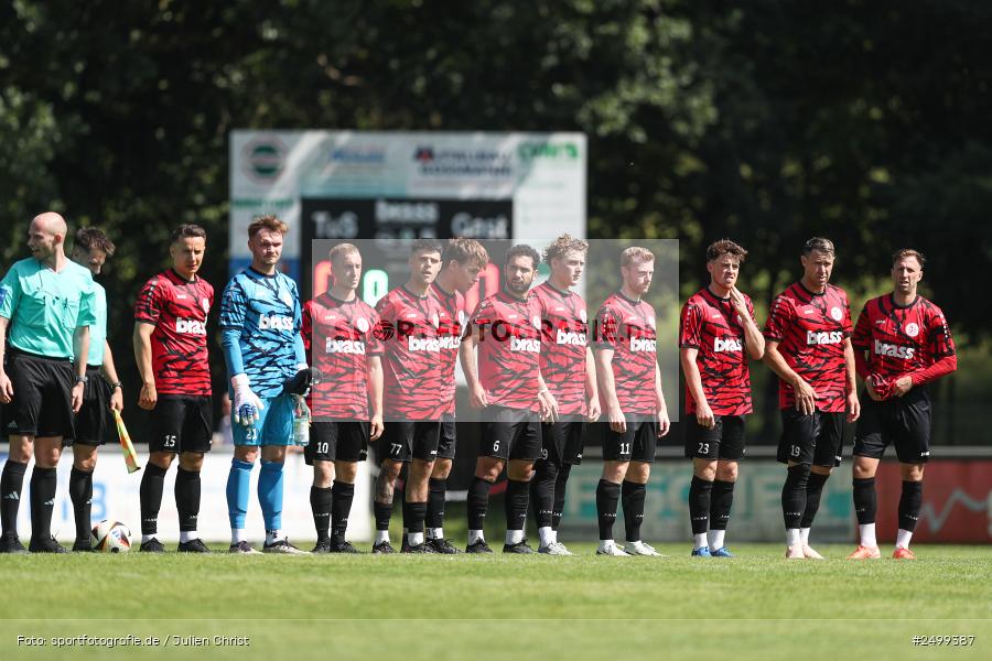 sport, action, TuS Frammersbach, TUS, Landesliga Nordwest, Fussball, Fuhrmann Arena, Frammersbach, DJK Schwebenried/Schwemmelsbach, DJK, BFV, 5. Spieltag, 10.08.2025 - Bild-ID: 2499387