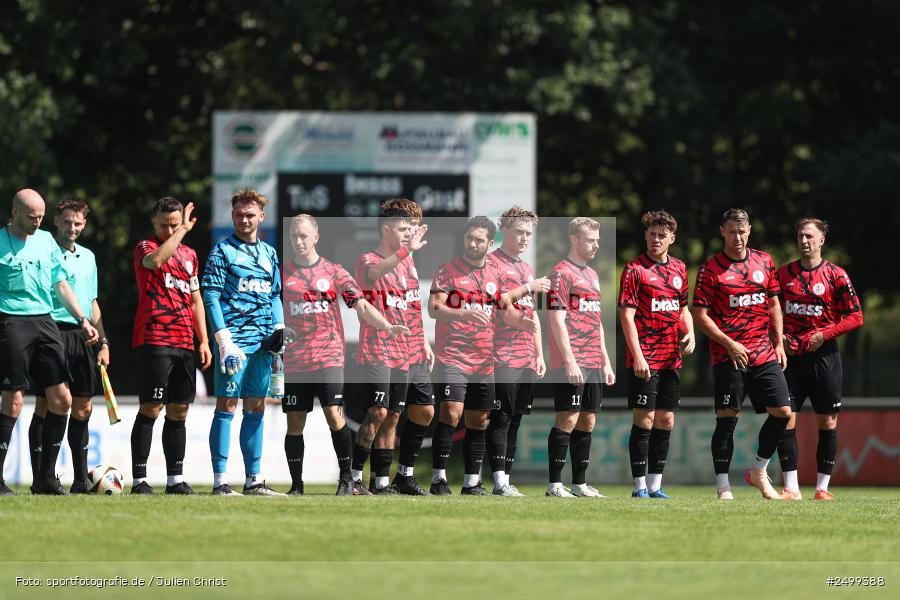 sport, action, TuS Frammersbach, TUS, Landesliga Nordwest, Fussball, Fuhrmann Arena, Frammersbach, DJK Schwebenried/Schwemmelsbach, DJK, BFV, 5. Spieltag, 10.08.2025 - Bild-ID: 2499388