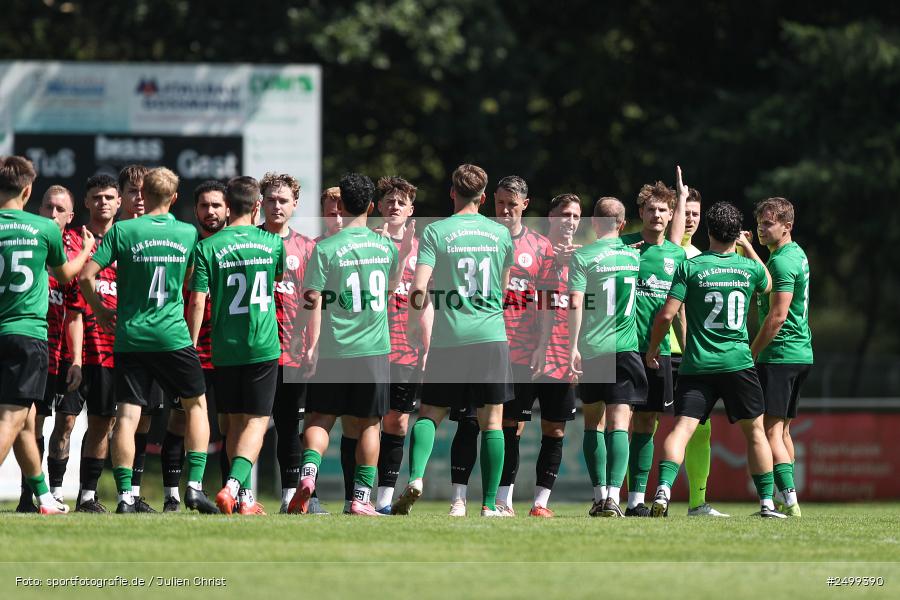 sport, action, TuS Frammersbach, TUS, Landesliga Nordwest, Fussball, Fuhrmann Arena, Frammersbach, DJK Schwebenried/Schwemmelsbach, DJK, BFV, 5. Spieltag, 10.08.2025 - Bild-ID: 2499390