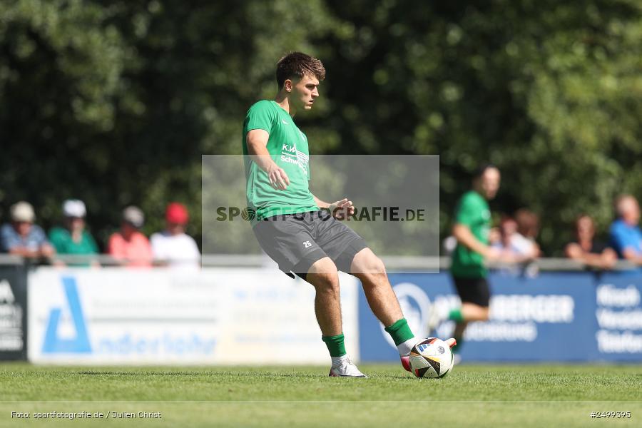 sport, action, TuS Frammersbach, TUS, Landesliga Nordwest, Fussball, Fuhrmann Arena, Frammersbach, DJK Schwebenried/Schwemmelsbach, DJK, BFV, 5. Spieltag, 10.08.2025 - Bild-ID: 2499395