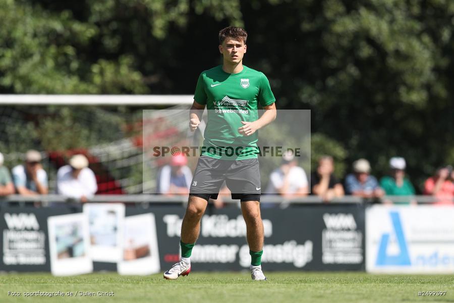 sport, action, TuS Frammersbach, TUS, Landesliga Nordwest, Fussball, Fuhrmann Arena, Frammersbach, DJK Schwebenried/Schwemmelsbach, DJK, BFV, 5. Spieltag, 10.08.2025 - Bild-ID: 2499397