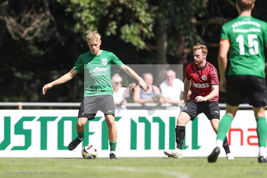 sport, action, TuS Frammersbach, TUS, Landesliga Nordwest, Fussball, Fuhrmann Arena, Frammersbach, DJK Schwebenried/Schwemmelsbach, DJK, BFV, 5. Spieltag, 10.08.2025 - Bild-ID: 2499401