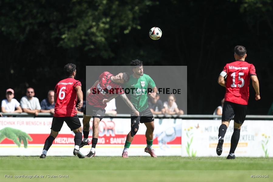 sport, action, TuS Frammersbach, TUS, Landesliga Nordwest, Fussball, Fuhrmann Arena, Frammersbach, DJK Schwebenried/Schwemmelsbach, DJK, BFV, 5. Spieltag, 10.08.2025 - Bild-ID: 2499404