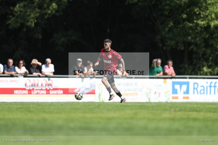 sport, action, TuS Frammersbach, TUS, Landesliga Nordwest, Fussball, Fuhrmann Arena, Frammersbach, DJK Schwebenried/Schwemmelsbach, DJK, BFV, 5. Spieltag, 10.08.2025 - Bild-ID: 2499412