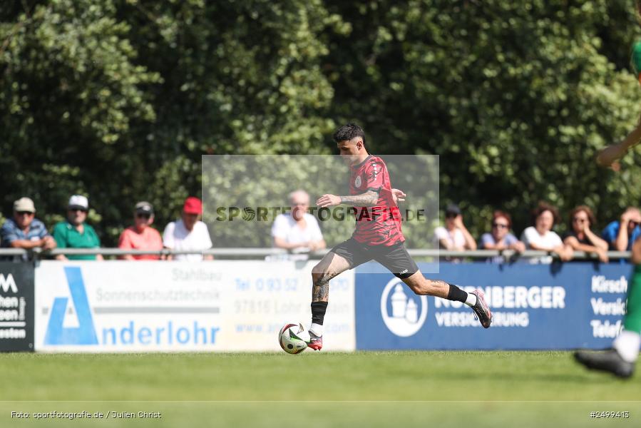 sport, action, TuS Frammersbach, TUS, Landesliga Nordwest, Fussball, Fuhrmann Arena, Frammersbach, DJK Schwebenried/Schwemmelsbach, DJK, BFV, 5. Spieltag, 10.08.2025 - Bild-ID: 2499413