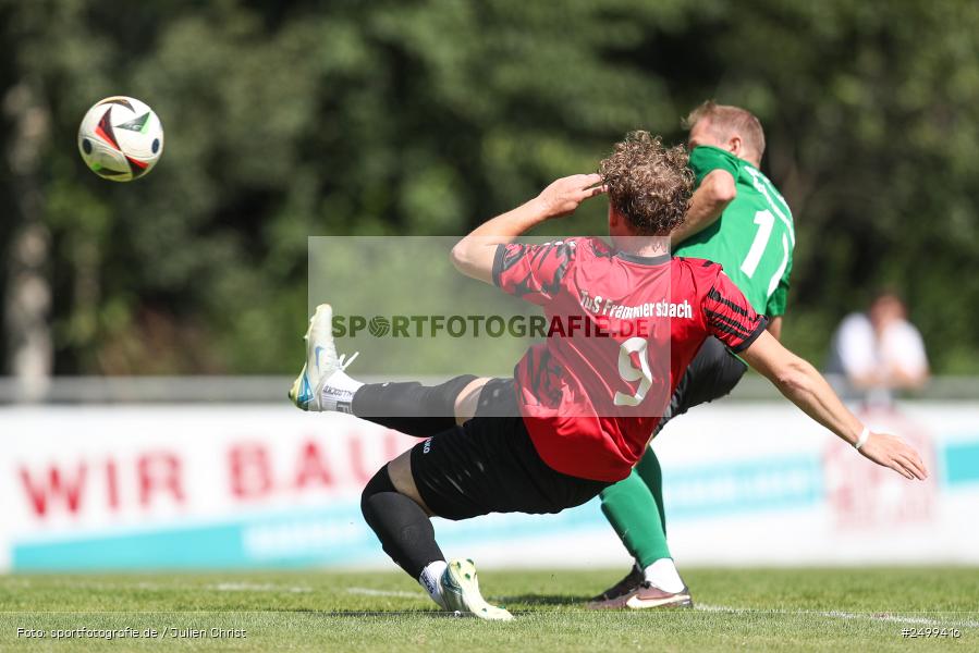 sport, action, TuS Frammersbach, TUS, Landesliga Nordwest, Fussball, Fuhrmann Arena, Frammersbach, DJK Schwebenried/Schwemmelsbach, DJK, BFV, 5. Spieltag, 10.08.2025 - Bild-ID: 2499416