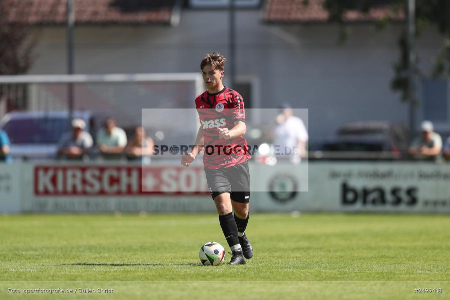sport, action, TuS Frammersbach, TUS, Landesliga Nordwest, Fussball, Fuhrmann Arena, Frammersbach, DJK Schwebenried/Schwemmelsbach, DJK, BFV, 5. Spieltag, 10.08.2025 - Bild-ID: 2499418