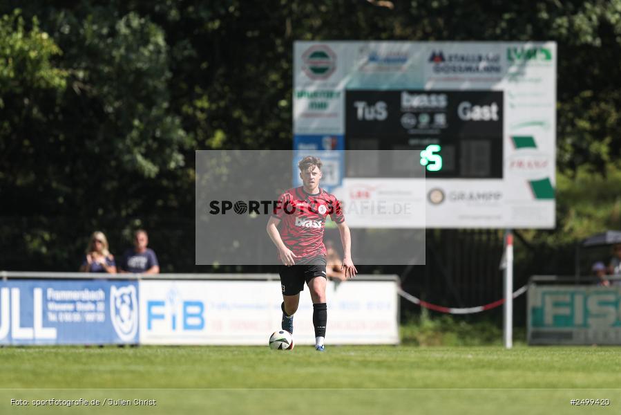 sport, action, TuS Frammersbach, TUS, Landesliga Nordwest, Fussball, Fuhrmann Arena, Frammersbach, DJK Schwebenried/Schwemmelsbach, DJK, BFV, 5. Spieltag, 10.08.2025 - Bild-ID: 2499420