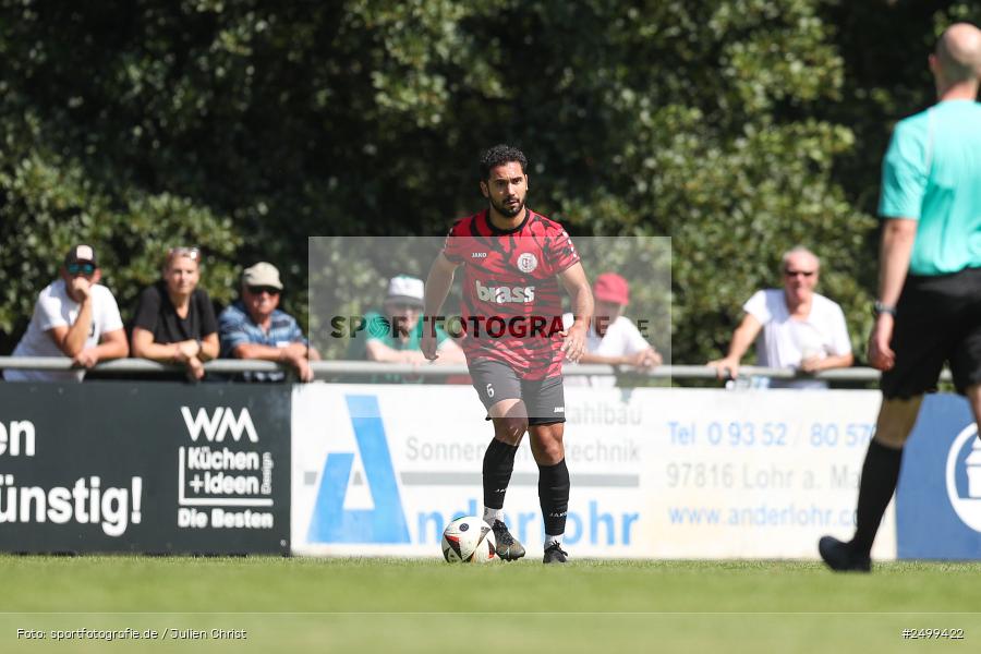 sport, action, TuS Frammersbach, TUS, Landesliga Nordwest, Fussball, Fuhrmann Arena, Frammersbach, DJK Schwebenried/Schwemmelsbach, DJK, BFV, 5. Spieltag, 10.08.2025 - Bild-ID: 2499422