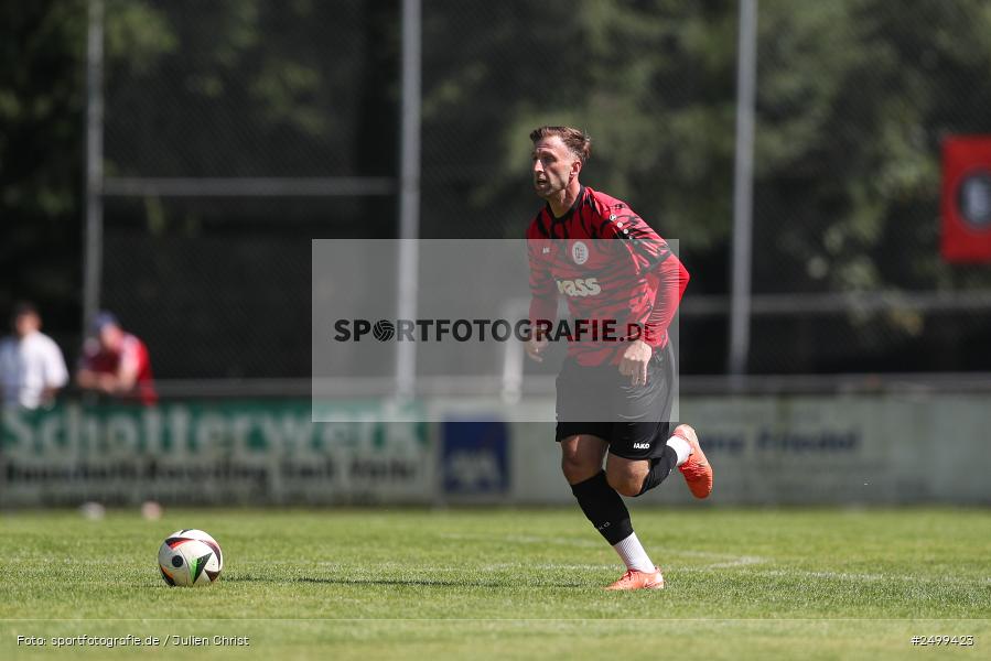 sport, action, TuS Frammersbach, TUS, Landesliga Nordwest, Fussball, Fuhrmann Arena, Frammersbach, DJK Schwebenried/Schwemmelsbach, DJK, BFV, 5. Spieltag, 10.08.2025 - Bild-ID: 2499423
