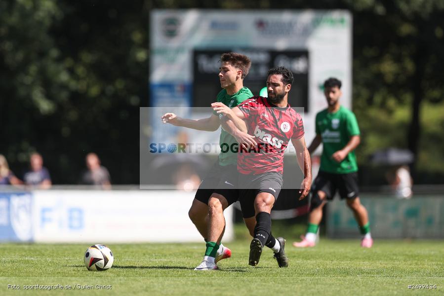 sport, action, TuS Frammersbach, TUS, Landesliga Nordwest, Fussball, Fuhrmann Arena, Frammersbach, DJK Schwebenried/Schwemmelsbach, DJK, BFV, 5. Spieltag, 10.08.2025 - Bild-ID: 2499434