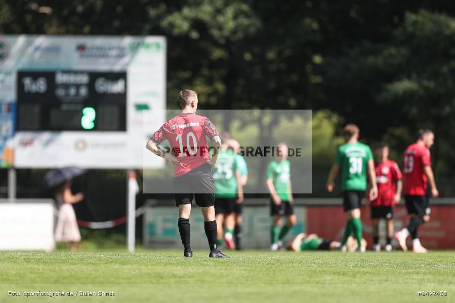 sport, action, TuS Frammersbach, TUS, Landesliga Nordwest, Fussball, Fuhrmann Arena, Frammersbach, DJK Schwebenried/Schwemmelsbach, DJK, BFV, 5. Spieltag, 10.08.2025 - Bild-ID: 2499435