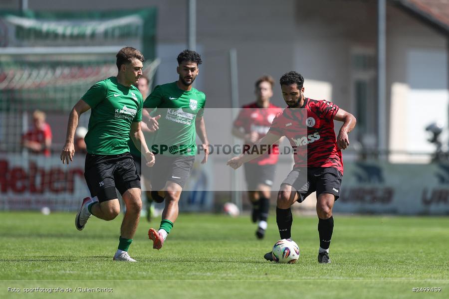 sport, action, TuS Frammersbach, TUS, Landesliga Nordwest, Fussball, Fuhrmann Arena, Frammersbach, DJK Schwebenried/Schwemmelsbach, DJK, BFV, 5. Spieltag, 10.08.2025 - Bild-ID: 2499439