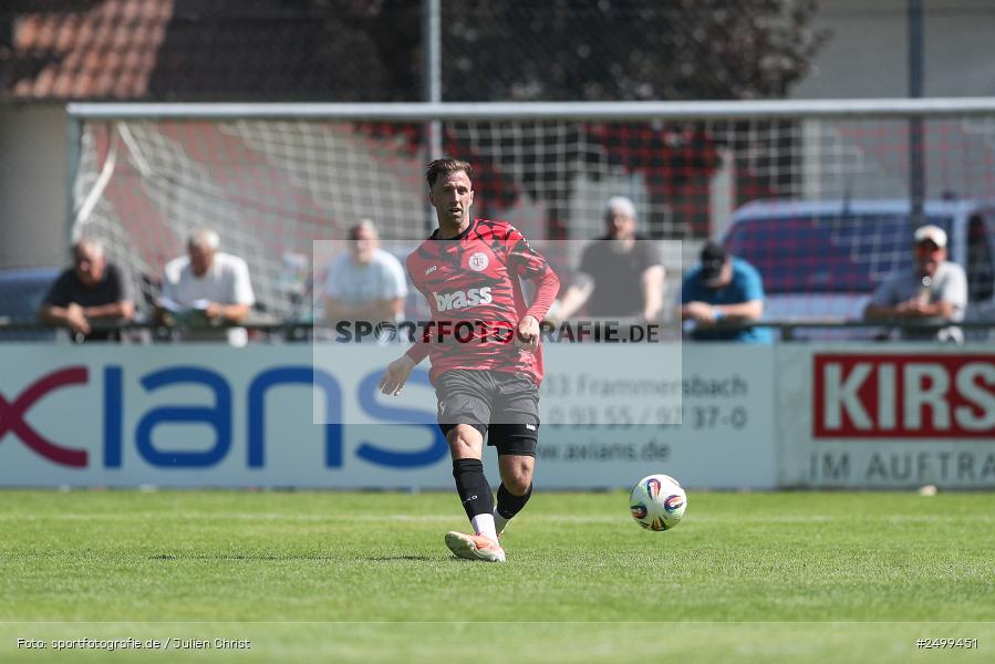 sport, action, TuS Frammersbach, TUS, Landesliga Nordwest, Fussball, Fuhrmann Arena, Frammersbach, DJK Schwebenried/Schwemmelsbach, DJK, BFV, 5. Spieltag, 10.08.2025 - Bild-ID: 2499451