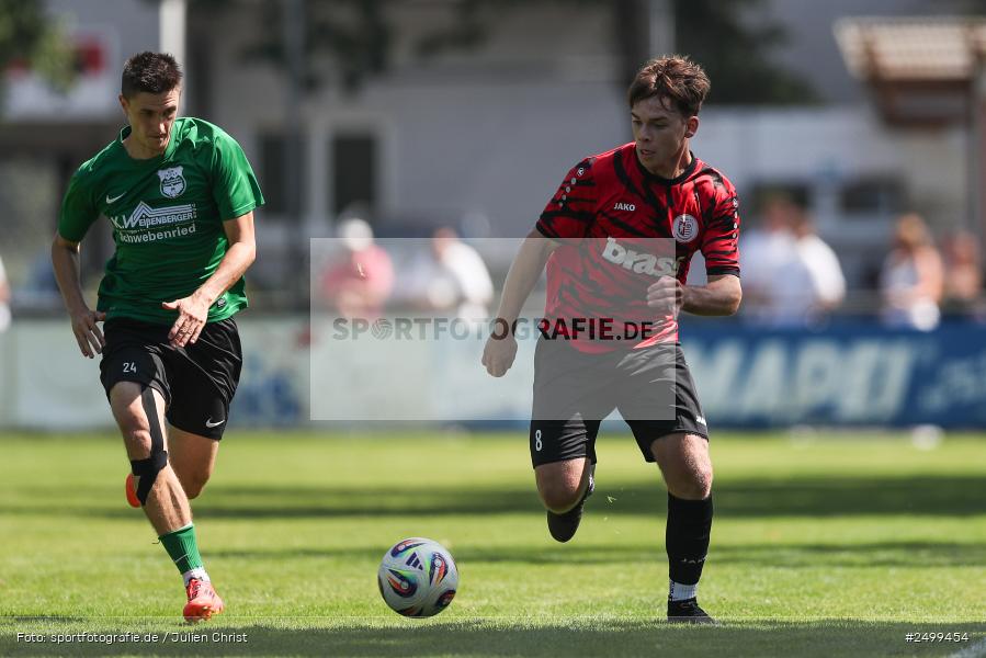 sport, action, TuS Frammersbach, TUS, Landesliga Nordwest, Fussball, Fuhrmann Arena, Frammersbach, DJK Schwebenried/Schwemmelsbach, DJK, BFV, 5. Spieltag, 10.08.2025 - Bild-ID: 2499454