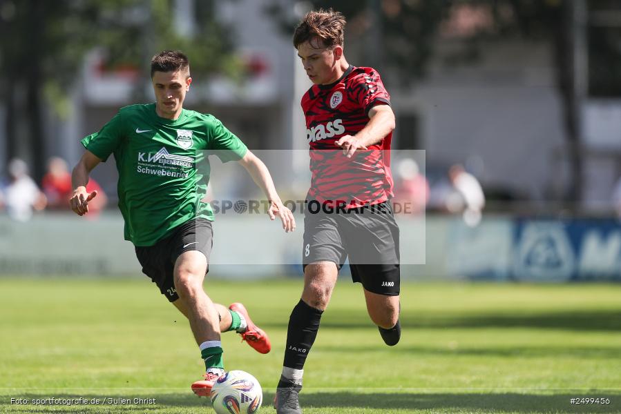 sport, action, TuS Frammersbach, TUS, Landesliga Nordwest, Fussball, Fuhrmann Arena, Frammersbach, DJK Schwebenried/Schwemmelsbach, DJK, BFV, 5. Spieltag, 10.08.2025 - Bild-ID: 2499456