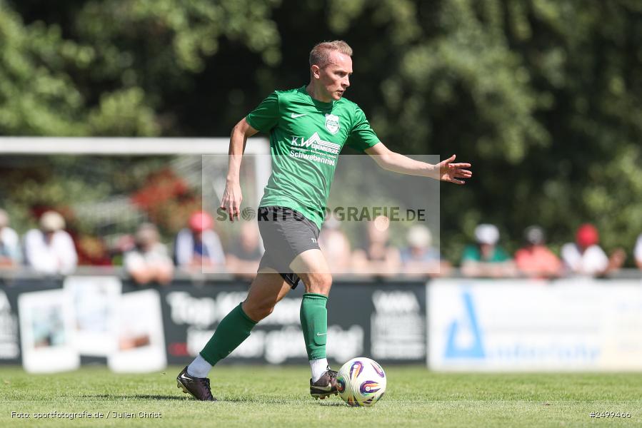 sport, action, TuS Frammersbach, TUS, Landesliga Nordwest, Fussball, Fuhrmann Arena, Frammersbach, DJK Schwebenried/Schwemmelsbach, DJK, BFV, 5. Spieltag, 10.08.2025 - Bild-ID: 2499466
