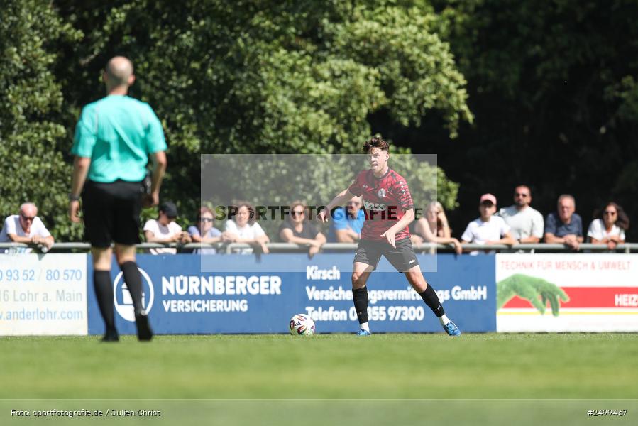 sport, action, TuS Frammersbach, TUS, Landesliga Nordwest, Fussball, Fuhrmann Arena, Frammersbach, DJK Schwebenried/Schwemmelsbach, DJK, BFV, 5. Spieltag, 10.08.2025 - Bild-ID: 2499467