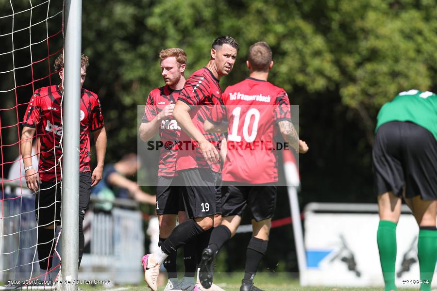 sport, action, TuS Frammersbach, TUS, Landesliga Nordwest, Fussball, Fuhrmann Arena, Frammersbach, DJK Schwebenried/Schwemmelsbach, DJK, BFV, 5. Spieltag, 10.08.2025 - Bild-ID: 2499474