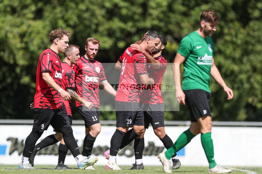 sport, action, TuS Frammersbach, TUS, Landesliga Nordwest, Fussball, Fuhrmann Arena, Frammersbach, DJK Schwebenried/Schwemmelsbach, DJK, BFV, 5. Spieltag, 10.08.2025 - Bild-ID: 2499475