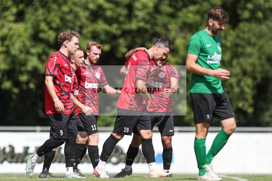 sport, action, TuS Frammersbach, TUS, Landesliga Nordwest, Fussball, Fuhrmann Arena, Frammersbach, DJK Schwebenried/Schwemmelsbach, DJK, BFV, 5. Spieltag, 10.08.2025 - Bild-ID: 2499476