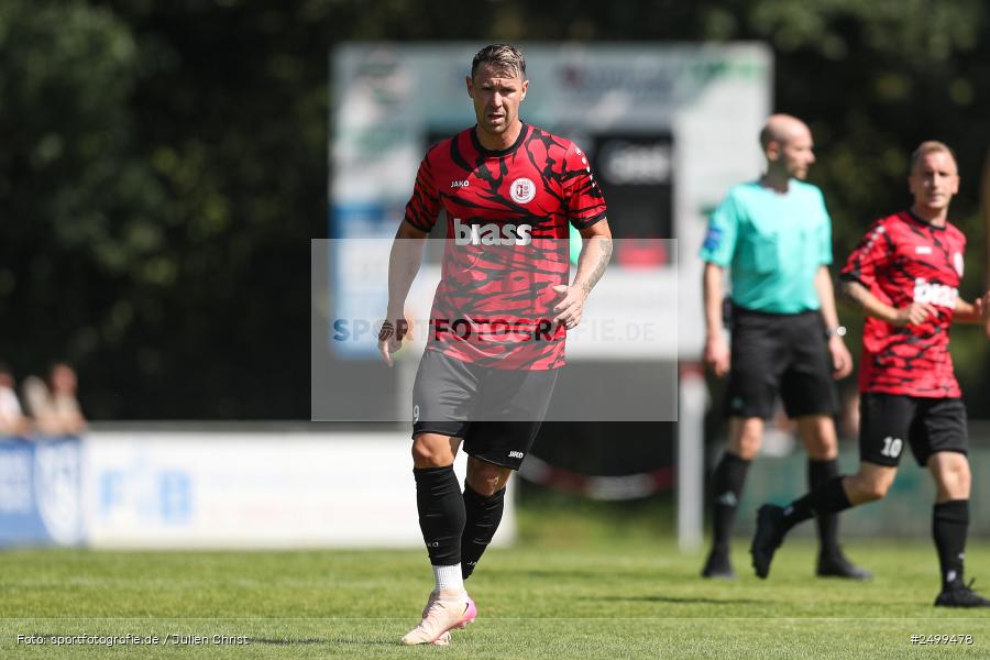 sport, action, TuS Frammersbach, TUS, Landesliga Nordwest, Fussball, Fuhrmann Arena, Frammersbach, DJK Schwebenried/Schwemmelsbach, DJK, BFV, 5. Spieltag, 10.08.2025 - Bild-ID: 2499478