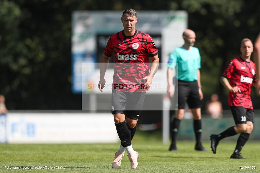 sport, action, TuS Frammersbach, TUS, Landesliga Nordwest, Fussball, Fuhrmann Arena, Frammersbach, DJK Schwebenried/Schwemmelsbach, DJK, BFV, 5. Spieltag, 10.08.2025 - Bild-ID: 2499480