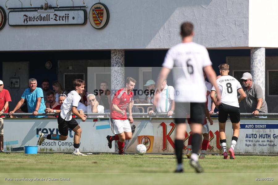 sport, action, TSV Lohr, TSV, Sportgelände, SVB, SV Birkenfeld, Lohr am Main, Fussball, Bezirksliga Unterfranken West, BFV, 4. Spieltag, 10.08.2025 - Bild-ID: 2499520