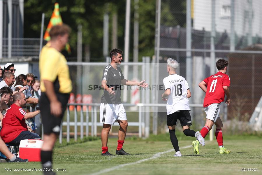 sport, action, TSV Lohr, TSV, Sportgelände, SVB, SV Birkenfeld, Lohr am Main, Fussball, Bezirksliga Unterfranken West, BFV, 4. Spieltag, 10.08.2025 - Bild-ID: 2499521