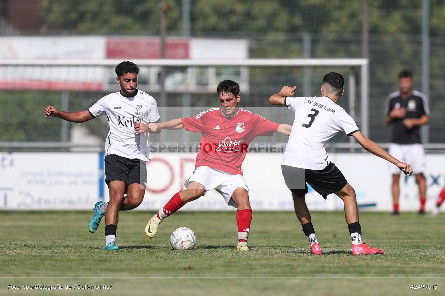 sport, action, TSV Lohr, TSV, Sportgelände, SVB, SV Birkenfeld, Lohr am Main, Fussball, Bezirksliga Unterfranken West, BFV, 4. Spieltag, 10.08.2025 - Bild-ID: 2499613