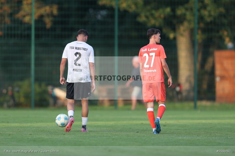 sport, action, TuS 1893 Aschaffenburg-Leider, TUS, TSV Aubstadt, Sportgelände, Fussball, BFV-Verbandspokal, BFV, Aschaffenburg, AUB, 2. Runde, 12.08.2025 - Bild-ID: 2500107