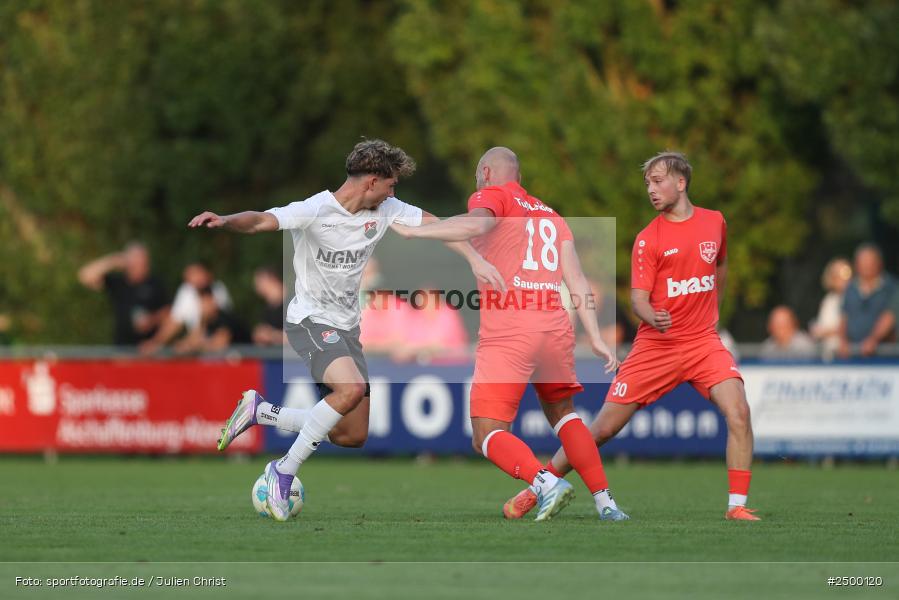 sport, action, TuS 1893 Aschaffenburg-Leider, TUS, TSV Aubstadt, Sportgelände, Fussball, BFV-Verbandspokal, BFV, Aschaffenburg, AUB, 2. Runde, 12.08.2025 - Bild-ID: 2500120
