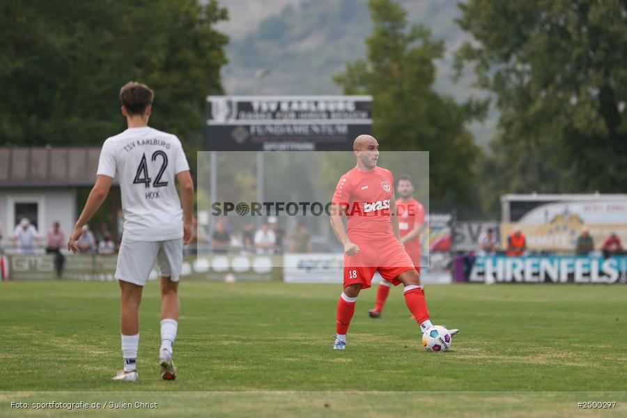 sport, action, TuS 1893 Aschaffenburg-Leider, TUS, TSV Karlburg, TSV, Landesliga Nordwest, Karlburg, Fussball, Fundamentum Sportpark, BFV, 6. Spieltag, 15.08.2025 - Bild-ID: 2500297