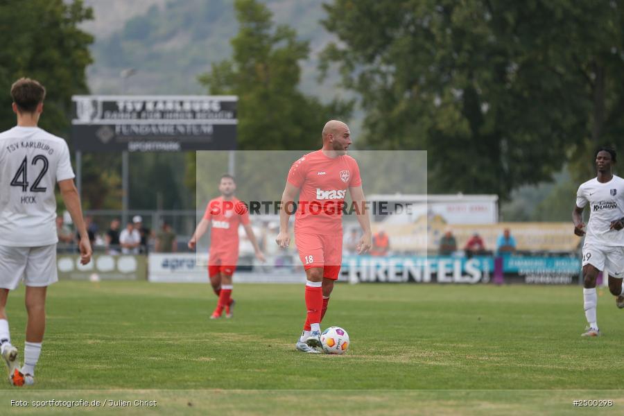 sport, action, TuS 1893 Aschaffenburg-Leider, TUS, TSV Karlburg, TSV, Landesliga Nordwest, Karlburg, Fussball, Fundamentum Sportpark, BFV, 6. Spieltag, 15.08.2025 - Bild-ID: 2500298