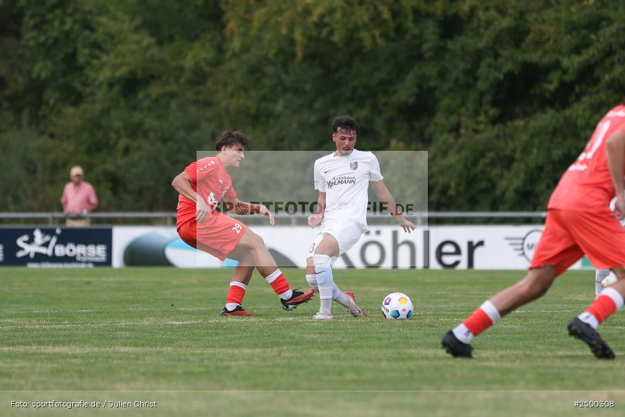 sport, action, TuS 1893 Aschaffenburg-Leider, TUS, TSV Karlburg, TSV, Landesliga Nordwest, Karlburg, Fussball, Fundamentum Sportpark, BFV, 6. Spieltag, 15.08.2025 - Bild-ID: 2500308