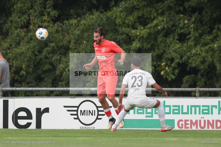 sport, action, TuS 1893 Aschaffenburg-Leider, TUS, TSV Karlburg, TSV, Landesliga Nordwest, Karlburg, Fussball, Fundamentum Sportpark, BFV, 6. Spieltag, 15.08.2025 - Bild-ID: 2500354