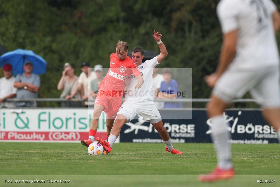sport, action, TuS 1893 Aschaffenburg-Leider, TUS, TSV Karlburg, TSV, Landesliga Nordwest, Karlburg, Fussball, Fundamentum Sportpark, BFV, 6. Spieltag, 15.08.2025 - Bild-ID: 2500359
