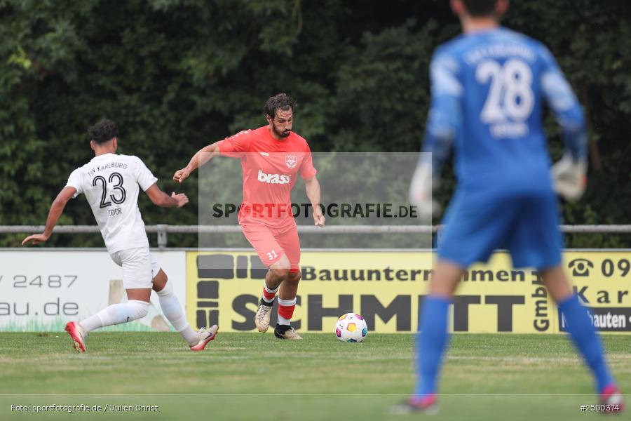 sport, action, TuS 1893 Aschaffenburg-Leider, TUS, TSV Karlburg, TSV, Landesliga Nordwest, Karlburg, Fussball, Fundamentum Sportpark, BFV, 6. Spieltag, 15.08.2025 - Bild-ID: 2500374