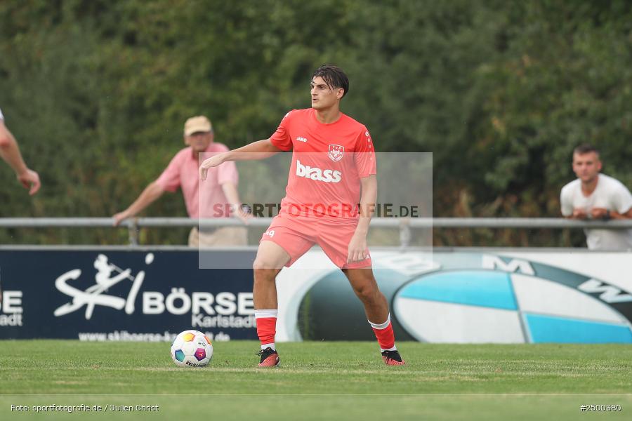 sport, action, TuS 1893 Aschaffenburg-Leider, TUS, TSV Karlburg, TSV, Landesliga Nordwest, Karlburg, Fussball, Fundamentum Sportpark, BFV, 6. Spieltag, 15.08.2025 - Bild-ID: 2500380