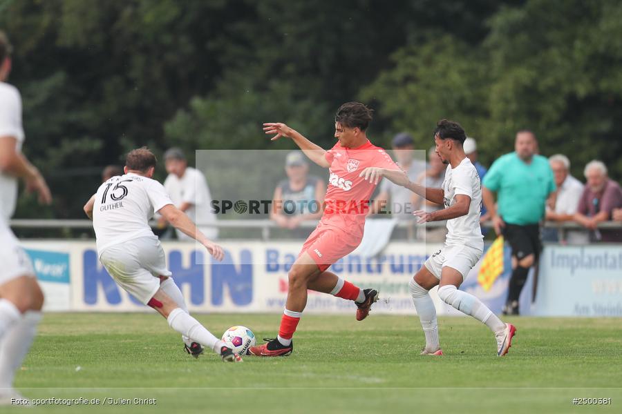 sport, action, TuS 1893 Aschaffenburg-Leider, TUS, TSV Karlburg, TSV, Landesliga Nordwest, Karlburg, Fussball, Fundamentum Sportpark, BFV, 6. Spieltag, 15.08.2025 - Bild-ID: 2500381