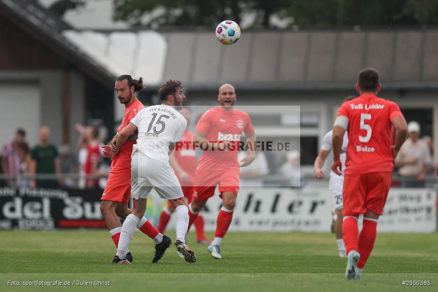 sport, action, TuS 1893 Aschaffenburg-Leider, TUS, TSV Karlburg, TSV, Landesliga Nordwest, Karlburg, Fussball, Fundamentum Sportpark, BFV, 6. Spieltag, 15.08.2025 - Bild-ID: 2500383