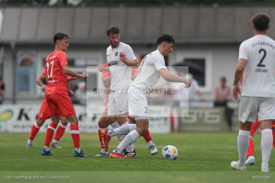 sport, action, TuS 1893 Aschaffenburg-Leider, TUS, TSV Karlburg, TSV, Landesliga Nordwest, Karlburg, Fussball, Fundamentum Sportpark, BFV, 6. Spieltag, 15.08.2025 - Bild-ID: 2500384