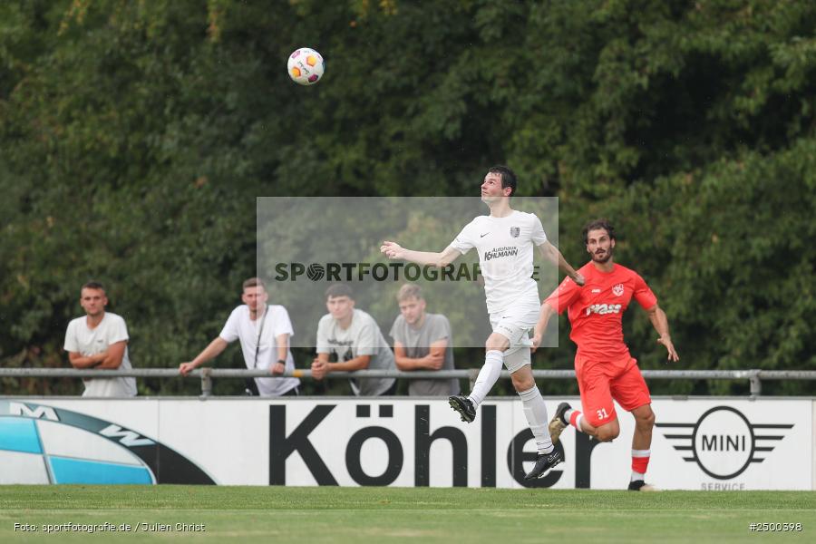 sport, action, TuS 1893 Aschaffenburg-Leider, TUS, TSV Karlburg, TSV, Landesliga Nordwest, Karlburg, Fussball, Fundamentum Sportpark, BFV, 6. Spieltag, 15.08.2025 - Bild-ID: 2500398