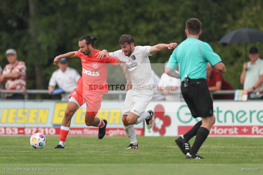 sport, action, TuS 1893 Aschaffenburg-Leider, TUS, TSV Karlburg, TSV, Landesliga Nordwest, Karlburg, Fussball, Fundamentum Sportpark, BFV, 6. Spieltag, 15.08.2025 - Bild-ID: 2500402