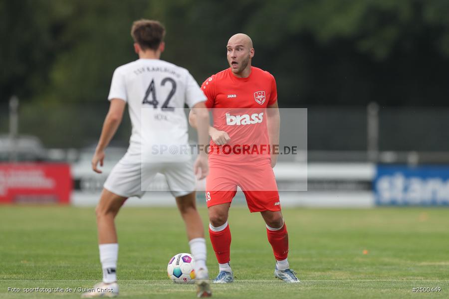 sport, action, TuS 1893 Aschaffenburg-Leider, TUS, TSV Karlburg, TSV, Landesliga Nordwest, Karlburg, Fussball, Fundamentum Sportpark, BFV, 6. Spieltag, 15.08.2025 - Bild-ID: 2500449