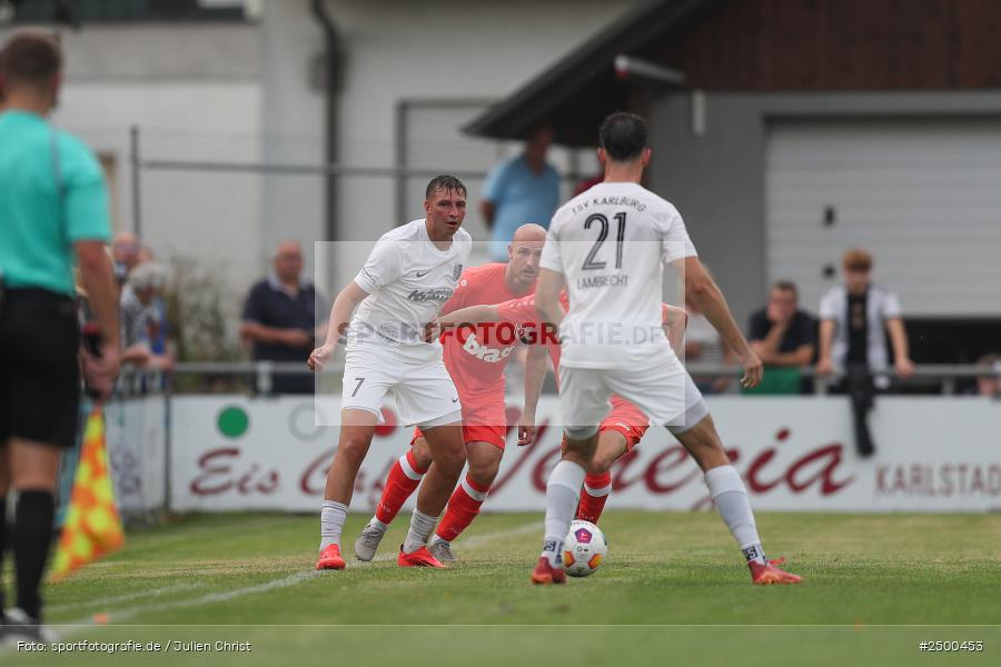 sport, action, TuS 1893 Aschaffenburg-Leider, TUS, TSV Karlburg, TSV, Landesliga Nordwest, Karlburg, Fussball, Fundamentum Sportpark, BFV, 6. Spieltag, 15.08.2025 - Bild-ID: 2500453