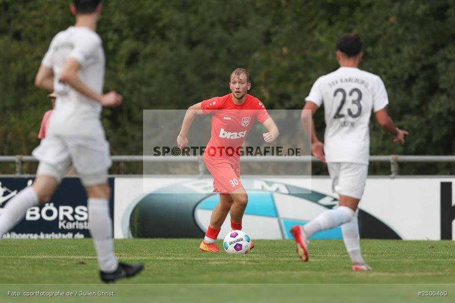 sport, action, TuS 1893 Aschaffenburg-Leider, TUS, TSV Karlburg, TSV, Landesliga Nordwest, Karlburg, Fussball, Fundamentum Sportpark, BFV, 6. Spieltag, 15.08.2025 - Bild-ID: 2500460