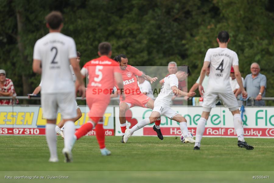 sport, action, TuS 1893 Aschaffenburg-Leider, TUS, TSV Karlburg, TSV, Landesliga Nordwest, Karlburg, Fussball, Fundamentum Sportpark, BFV, 6. Spieltag, 15.08.2025 - Bild-ID: 2500471