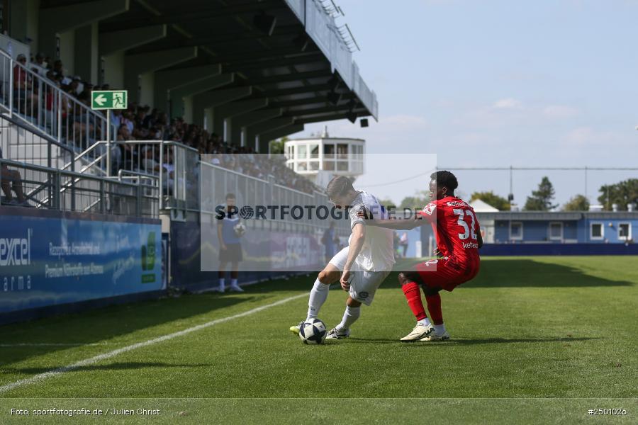 sport, action, SCF, SC Freiburg II, Regionalliga Südwest, RL, Mairec Arena, Fussball, FCB, FC Bayern Alzenau, Alzenau, 3. Spieltag, 16.08.2025 - Bild-ID: 2501026 sport, action, SCF, SC Freiburg II, Regionalliga Südwest, RL, Mairec Arena, Fussball, FCB, FC Bayern Alzenau, Alzenau, 3. Spieltag, 16.08.2025 - Bild-ID: 2501026